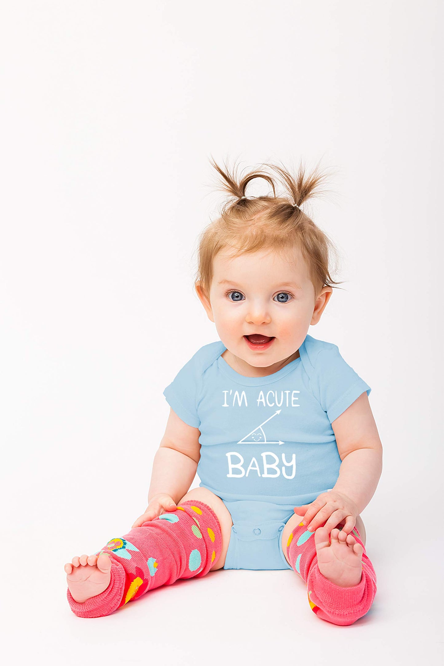 Acute Baby Romper - Funny Baby Essentials Bodysuit - Newborn Boy Clothes Cute Baby Girl Romper (12 Months, Light Blue)