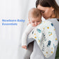 Maliton Muslin Baby Burp Cloths 6 Pack Large 20x10 100% Cotton Burp Rags Absorbent and Soft 6 Layers Muslin Cloth Baby Essen