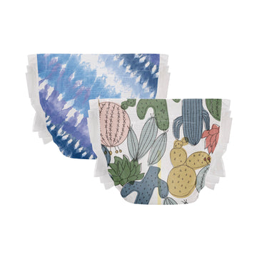 The Honest Company Clean Conscious Diapers | Plant-Based, Sustainable | Tie-Dye For + Cactus Cuties | Club Box, Size 4 (22-37 Lb