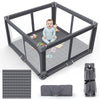Foldable Baby Playpen with Mat, 50x50 Safety Play Yard for Babies & Toddlers - Indoor & Outdoor Use with Carry Bag - Collapsible