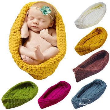 BabyMoon Knited Pods Cocoon Baby Photography Props  Baby Swaddle Wraps Blanket (Emerald Green)