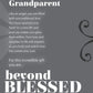 Beautiful Silver Finish Metal Angel With Beyond Blessed Poem - Gift For New Grandparents On Birth Of Grandchild