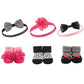 Hudson Baby Unisex Baby Headband And Socks Gift Set, Damask, One Size