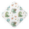 Kigai Cute Dragon Muslin Hooded Baby Towel Ultra Soft and Absorbent Bath Towel for Boy Girl Cotton Baby Bathrobe Blanket for New
