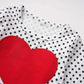 Xfglck Toddler Baby Girl Valentine'S Day Clothes Outfit Long Sleeve Dot Heart Long Sleeve Shirt Blouse +Suspender Skirts Set (Re