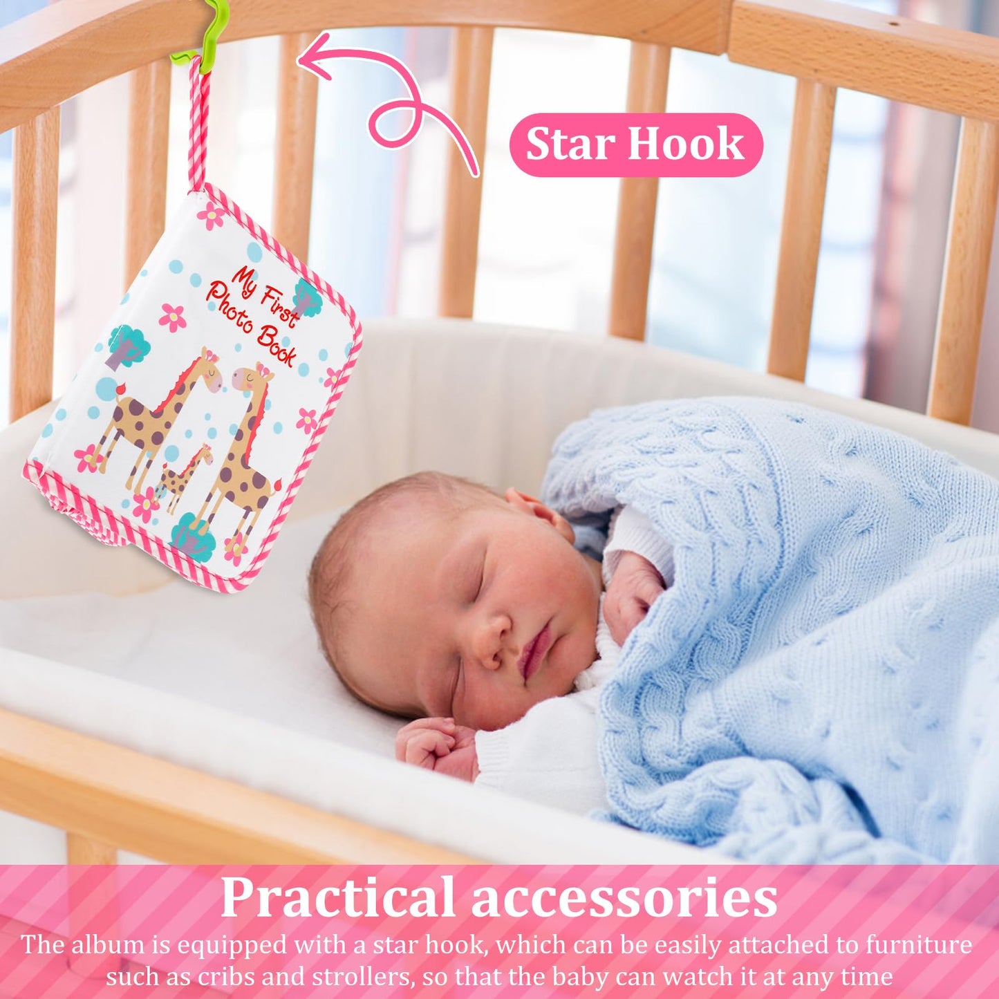 Baby Photo Album Practical First Photo Album Cute Soft Cloth Photo Book Easy To Use My First Photo Book For For Newborn Toddler