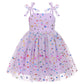 Imekis Toddler Flower Girl Dress: Infant 2Nd 3Rd Birthday Outfit Cake Smash Photoshoot Kids Princess Formal Easter Dress Baby Tu