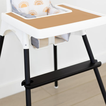 Yeah Baby Goods Adjustable Ikea High Chair Footrest (Black) - Attachable Ikea Antilop Highchair Footrest For Safer Mealtimes