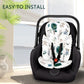 Caruili 2-In-1 Baby Carseat Head Support, Infant Car Seat Insert For Newborn Girls Boys, Extra Soft Baby Support Pillow For Cars