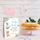 Guawubiang Winnie Pacifier Hunt Sign, Mini Pacifiers Baby Shower Game Set, Pacifier Hunt Baby Shower Game, 50Pcs Blue Mini Pacif