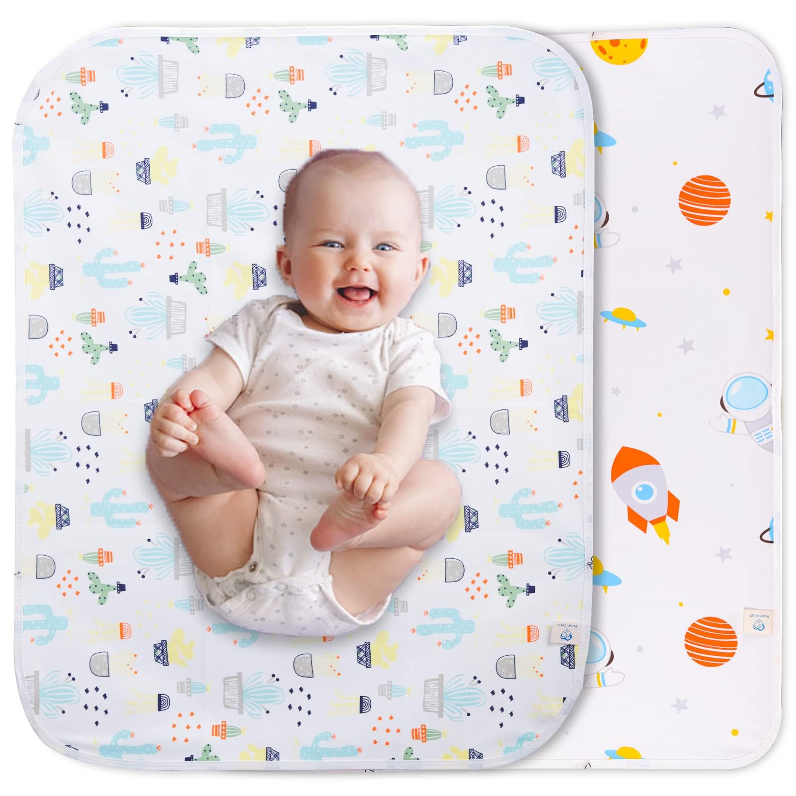 Baby Changing Pad Changing Table Pads Waterproof Large Size 37.5X27.5 Inch Portable Diaper Changing Mat Liners Reusable Washable