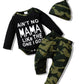 Nzrvaws Baby 3-6 Months Boy Clothes Newborn Boy Outfit Fall Winter Romper Top Camouflage Long Pants With Hat 3Pc Infant Clothing