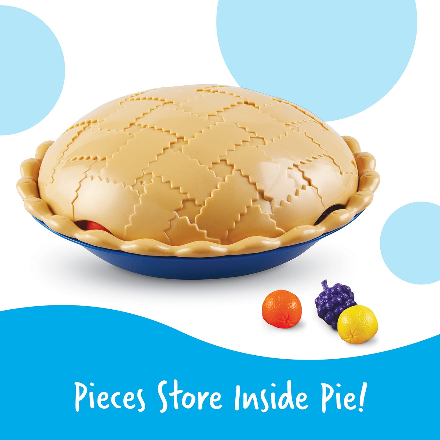 Learning Resources Super Sorting Pie - 68 Pieces, Ages 3+ Toddler Fine Motor Toy, Preschool Learning Games, Develops Counting an