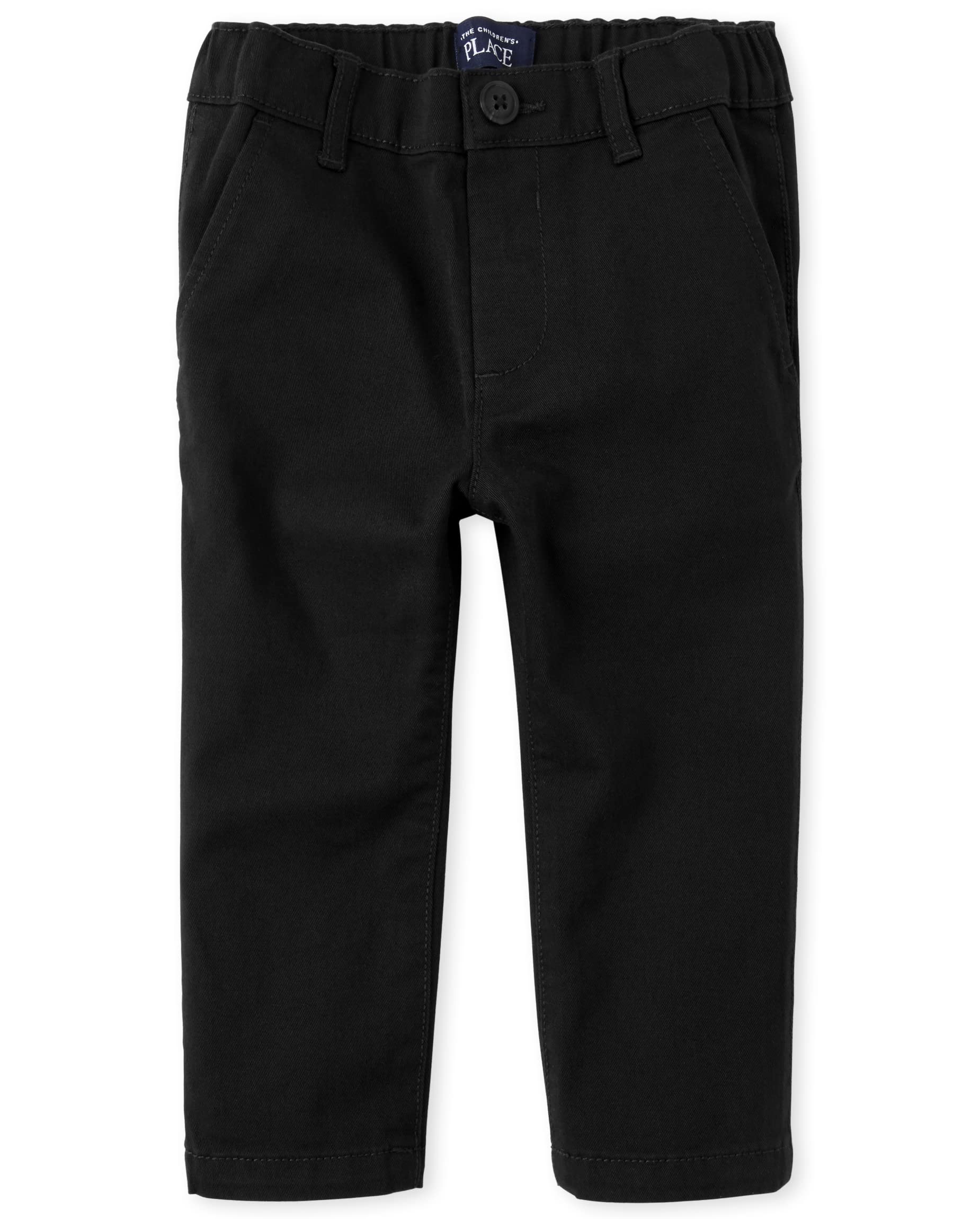 The Children'S Place Baby Boys And Toddler Stretch Skinny Chino Pants Jeans, Black Single, 2T Us