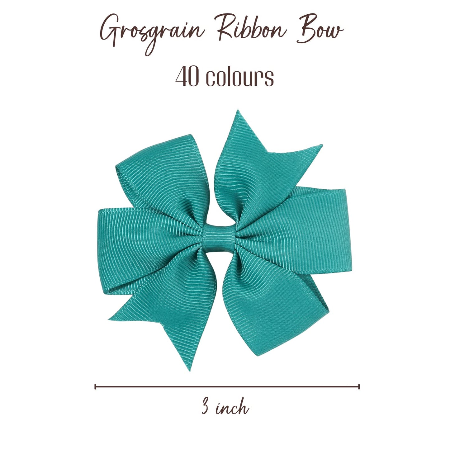 Choicbaby Hair Bows For Girls,3' Grosgrain Ribbon Pinwheel Hair Bows For Toddler Baby Girls Hair Bows Accessories, Pack Of 80