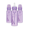 Dr. Browns Natural Flow Anti-Colic Options+ Narrow Baby Bottles 8 Oz/250 Ml, With Level 1 Slow Flow Nipple, 3 Pack, 0M+ Purple