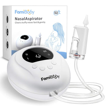 Famibaby Electric Nasal Aspirator For Babies And Toddlers | Baby Nose Sucker With 3 Suction Levels | Easy-To-Clean Nose Aspirato