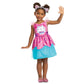 Cakey Cat Costume for Kids, Official Gabbys Dollhouse Costume and Cat Ears Headband, Toddler Size Large (4-6x)