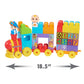 CoComelon Stacking Train, 40 Piece Large Building Block Set, 2 Figures, Colors, Numbers, Officially Licensed Kids Toys for Ages