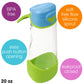 B.Box 20 Oz Sport Spout Kids Water Bottle For School, Sports, Travel, Daycare. Leakproof, Spill Proof, Dishwasher Safe. Easy Gri