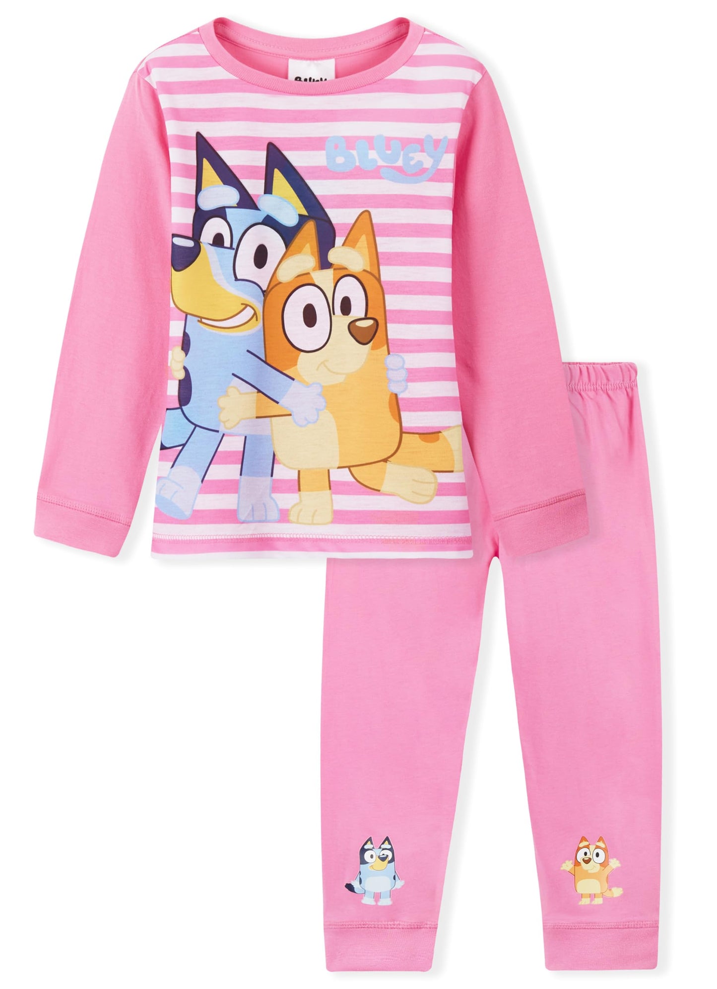 BlueY Girls Pajamas Set, Comfortable and Breathable Pajama Set  Child Gift, Pink / White, 56 ans