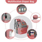 Ismgn Extra Large Diaper Bag Backpack, Multifunctional Diaper Bag, Expandable Diaper Bag, G Pinkgrey
