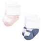 Hudson Baby Unisex Baby Cotton Rich Newborn And Terry Socks, Soft Earth Tone Shoes, 6-12 Months