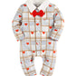 Bilison Baby Boy Valentines Day Outfit Gentleman Bowtie Tuxedo Suit One Piece Romper Jumpsuit Overall Clothes Set