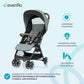 Evenflo Travel Stroller, Self-Folding, Lightweight, Fits Baby Car Seat, Gold Otto, Moonstone