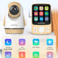 Hellobaby Monitor With Camera And Audio,4' Ips Portable Screen Video Baby Monitor With 26Hrs Battery Life No Wifi,Remote Pan-Ti
