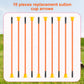 Skylety 10 Pieces Replacement Suction Cup Toy Replacement Rubber Tip for Toy (Orange)
