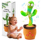 FAYOUCZ Updated Volume Adjustable Dancing Talking Cactus Toy for Baby Toddler, Mimicking Repeating Singing Interactive Cactus To
