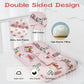 Reidio 1Pcs Toddler Pillow Double Sided Breathable Soft Cotton & Minky Dot Fabric Kids Pillow Cute Small Pillow Machine Washable
