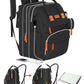 Ismgn Extra Large Diaper Bag Backpack, Multifunctional Diaper Bag, Expandable Diaper Bag, Ub Black