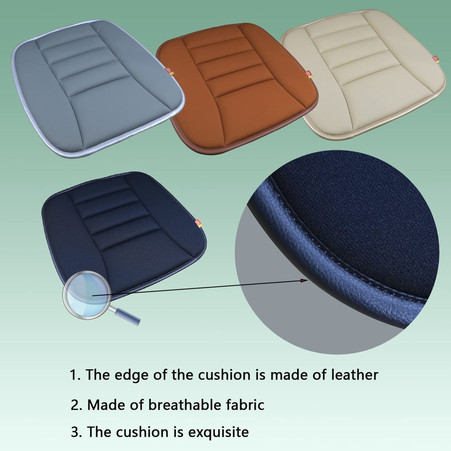 RaoRanDang Car Seat Cushion Pad for Car Driver Seat Office Chair Home Use Memory Foam Seat Cushion
