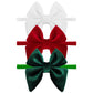 YanJie Christmas Sailor Baby Girls Headbands Bows Newborn Velvet Sailor Bow Nylon Headband Soft Elastic Christmas Hair Bow Acces