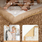 Washable Tummy Time Mat, Baby Play Gym With 6 Featured Toys And 12 Milestone Cards, Baby Gym For Infant & Toddler, Deluxe Larger