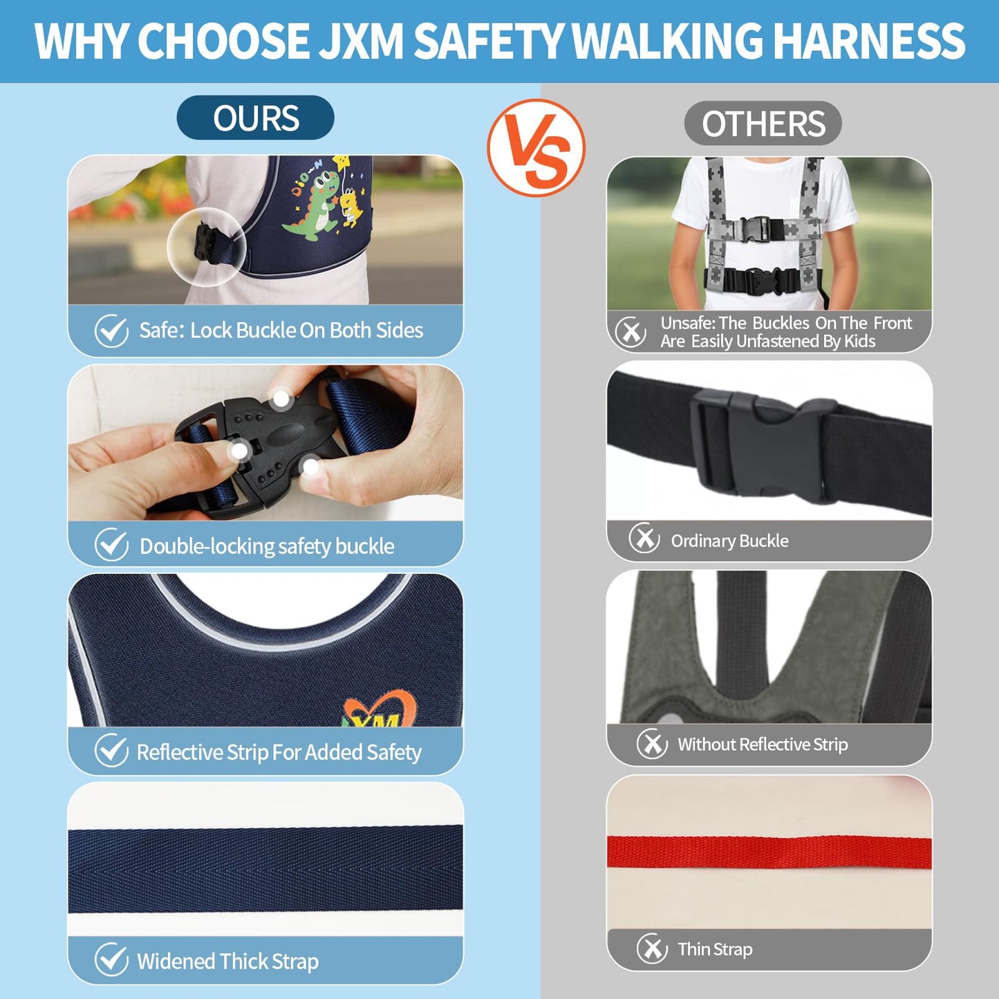 2025 New Safety Harness For Big Kids (6-12Yrs) With Autism Special Needs Adhd/Asd, Teens Youth Vest Walking Harness With Grab Ha