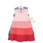 Hudson Baby Baby Girls Hudson Infant And Toddler Girl Cotton Dresses, Ombre Coral Teal Casual Dress, Ombre Coral Teal, 2-3T Us