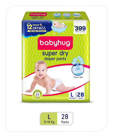 Pant Style Baby Diaper | Size L (914 Kg) | 28 Pants