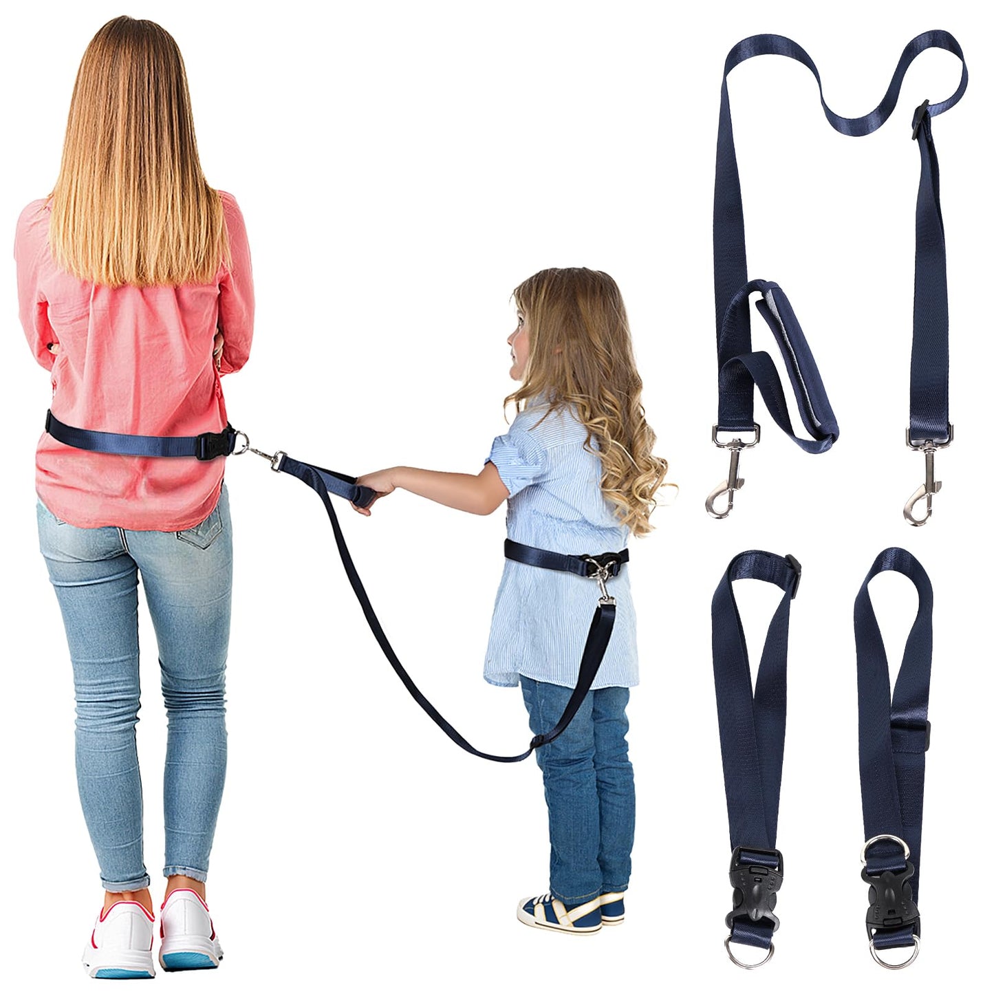 Secure Waist Leash Harness For Big Kids With Adjustable Tether And Handle, Hands Free Safety Walking Harness For Old Autism Spec