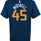 Nba Infants Toddler Team Color Alternate Game Time Name And Number Player T-Shirt (3T, Donovan Mitchell Utah Jazz Navy)