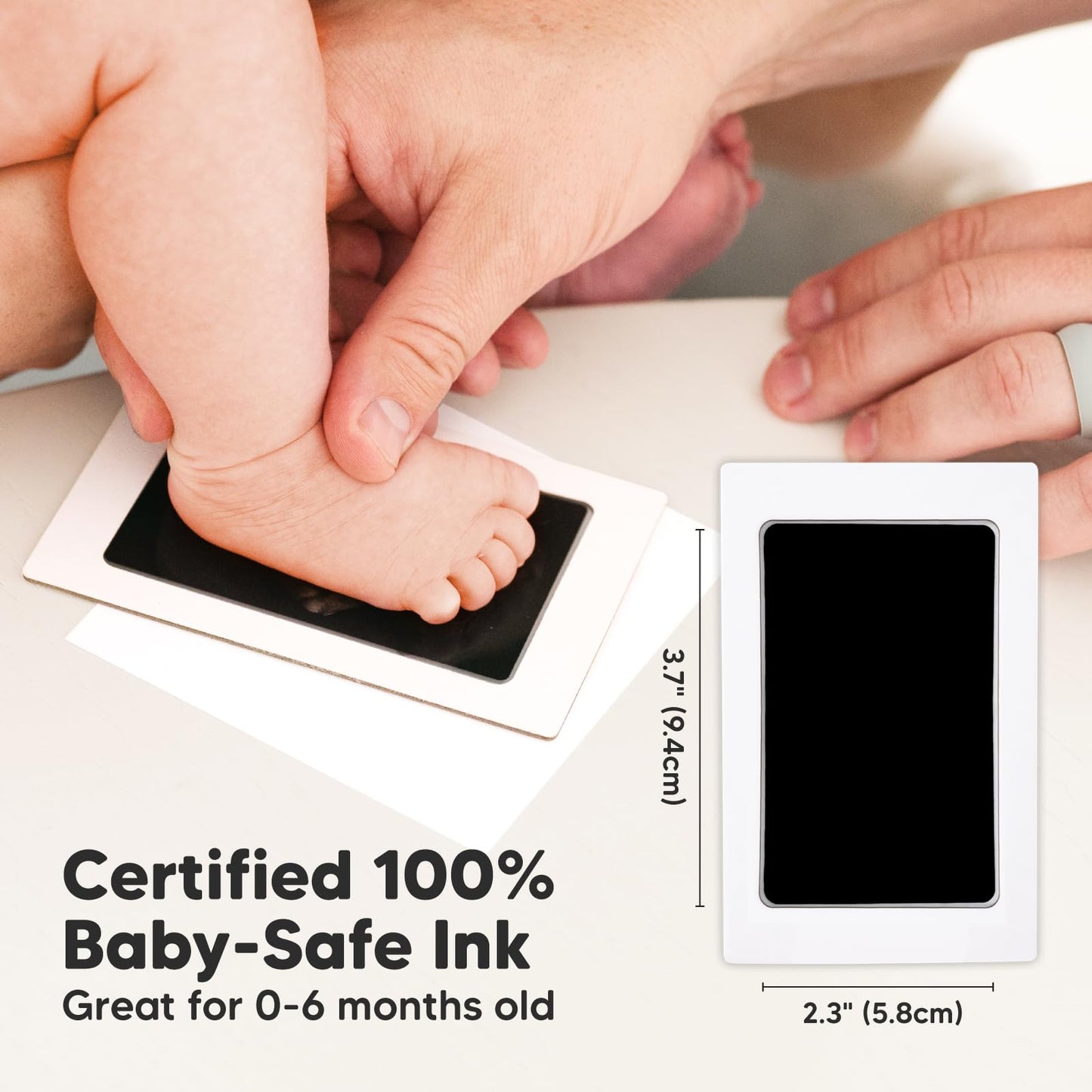 Baby Handprint And Footprint Kit For Newborns Girls & Boys - Inkless Baby Hand And Footprint Kit Maker, Baby Keepsake Picture Fr