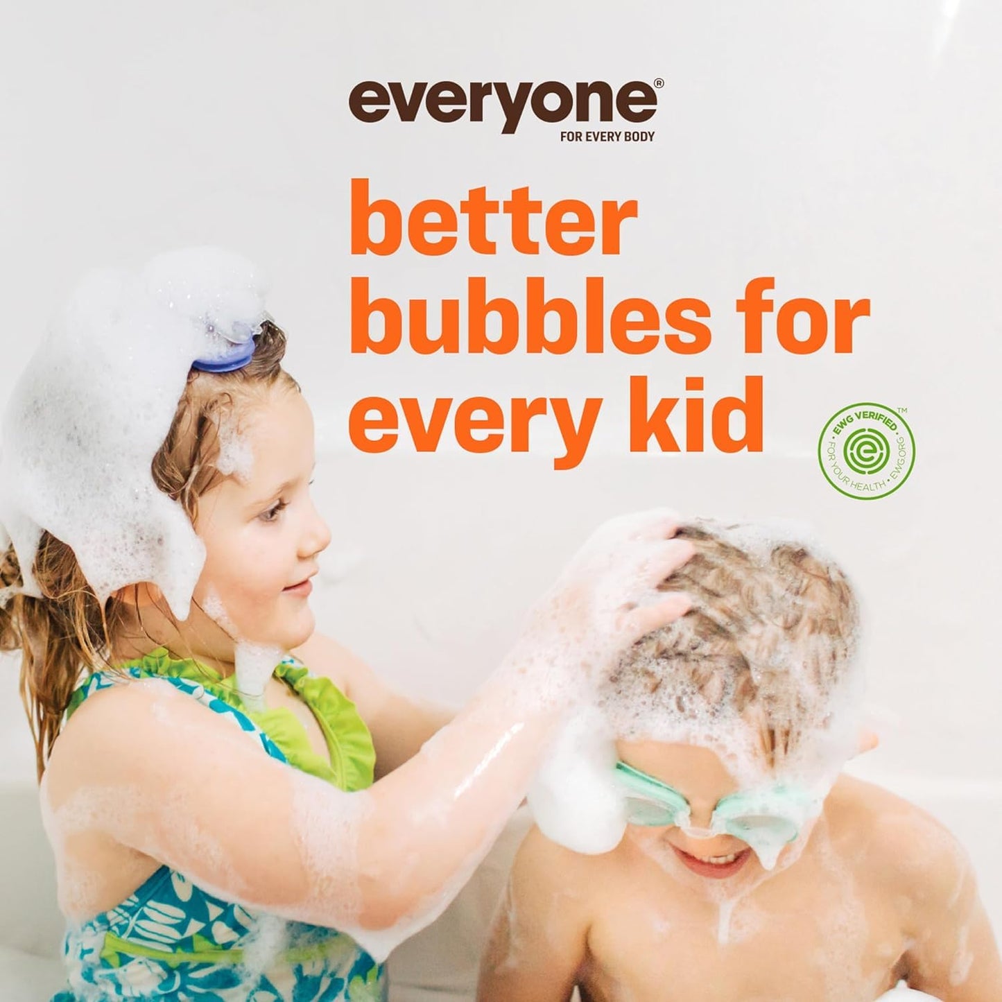 Everyone 3-In-1 Kids Soap, Body Wash, Bubble Bath, Shampoo, 32 Ounce (Pack Of 1), Orange Squeeze, Coconut Cleanser With Plant Ex
