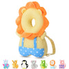JunNeng Baby Head Protector Backpack, Toddler Walking Fall Head Protection, Yellow Lion Mesh