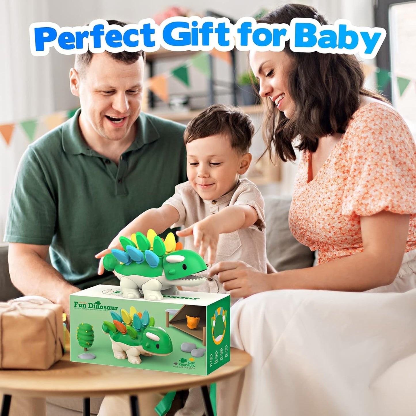 Montessori Learning Educational Toys for Baby 1 2 3 4 Year Old: Fine Motor Dinosaur Toys for Kids 2-4|Toddler Developmental Toys