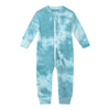 Owlivia Organic Cotton Baby Boy Girl Zip Up Sleep N Play, Footless, Long Sleeve(12-18 Months, Tie Dye Green)