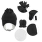 Century Star Baby Fleece Hat Warm Earflap Toddler Boys Winter Hat And Mitten Set 01 Black 3-12 Months