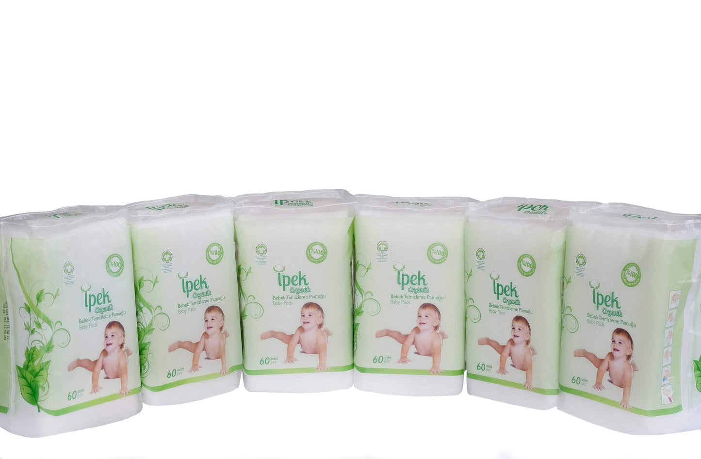 Baby Organic Large Dry Pads 100% Cotton Squares For Baby Care Diapering (Organic 360 Count)