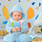 Plush Elephant Soft Rattles Toy for Over 0 Months Newborn Baby Shaker Toy Cartoon Stuffed Animal Ring Rattle